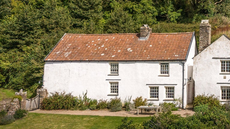 The exterior of West Challacombe Cottage, Devon